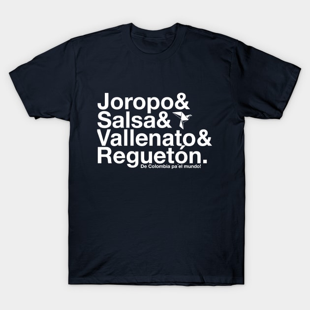 Joropo Salsa Vallenato Reguetón T-Shirt by ladinoariel